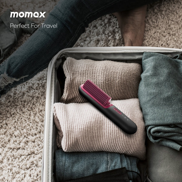 Momax Ultra Sleek Cordless Hair Straightener Brush - Image 3