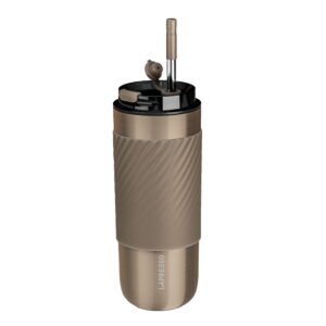 Lepresso Thermal Tumbler With Infusion Filter – Gold