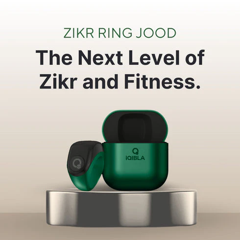 iQibla Zikr Ring Jood (Nourish your body and Soul) - Blue - Image 5