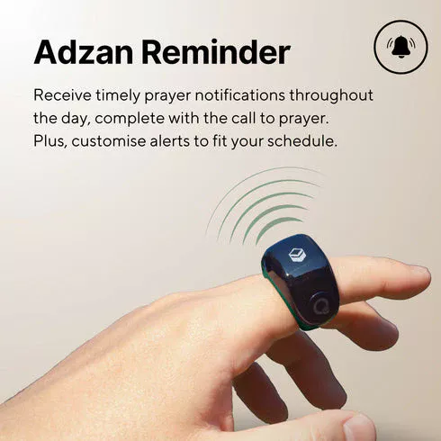 iQibla Zikr Ring Jood (Nourish your body and Soul) - Blue - Image 2