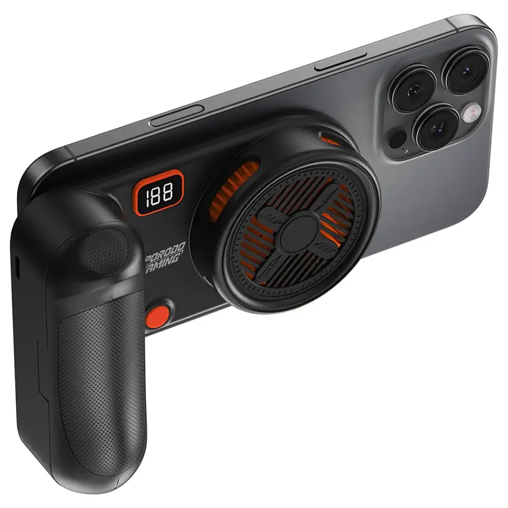 Porodo Gaming Magnetic Phone Cooler With Ultra-Quiet Fan