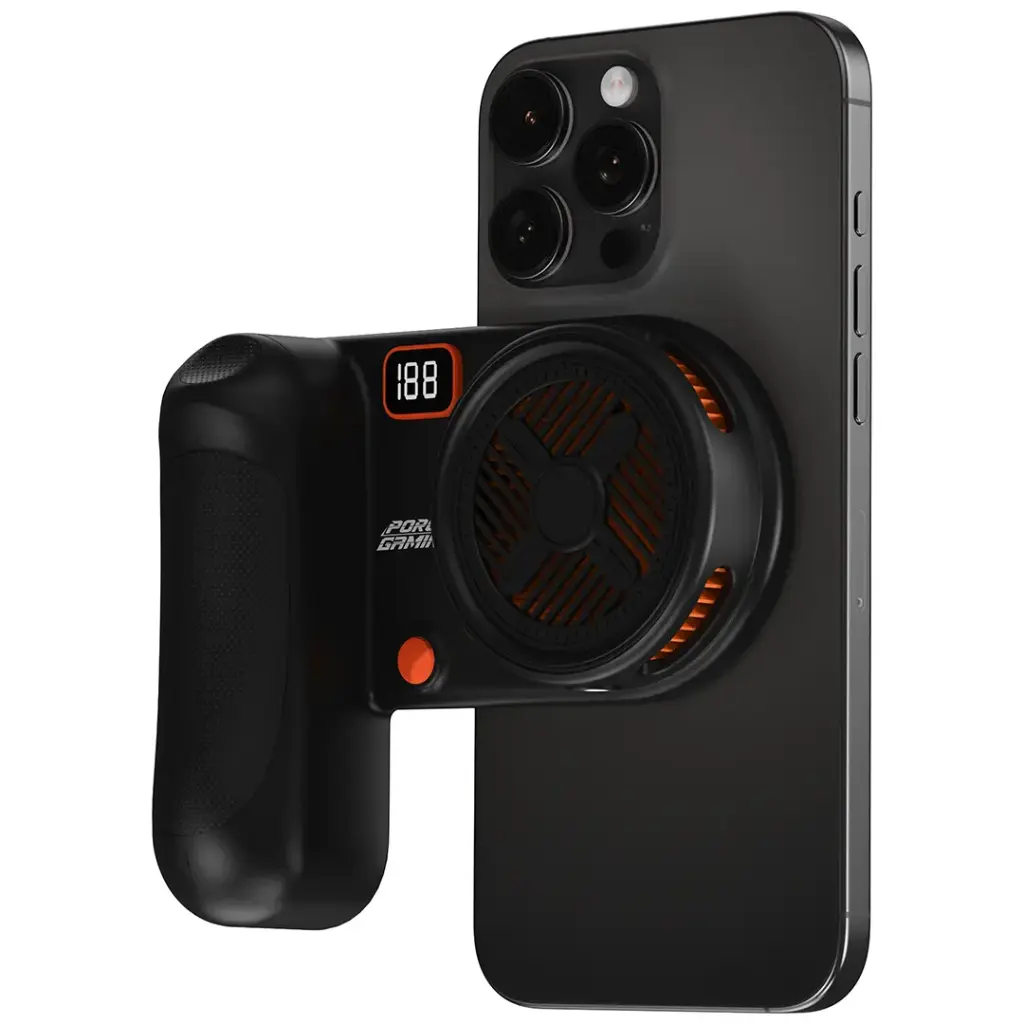 Porodo Gaming Magnetic Phone Cooler With Ultra-Quiet Fan - Image 2
