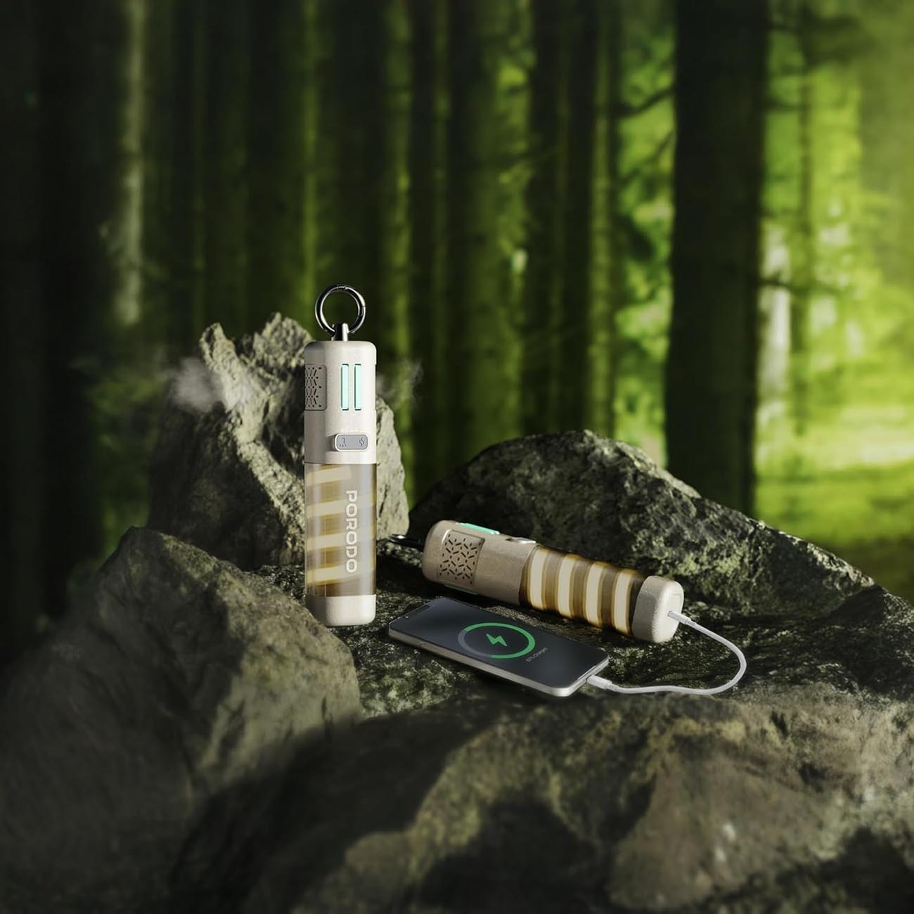 Porodo PowerBeam 5000mAh Power Bank with Built-In Flashlight - Image 3
