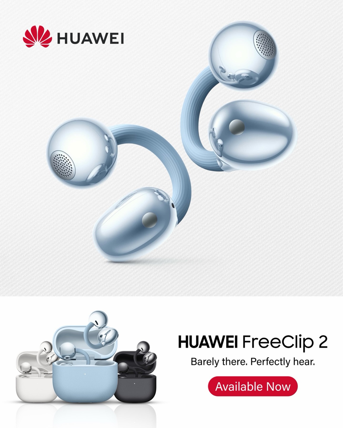 Huawei FreeClip 2 - Blue - Image 4